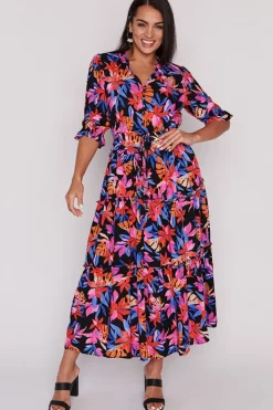 Lorraine Designs Casual Dresses | Fit & Flare Dresses*Sam Tropical Crush Maxi Dress