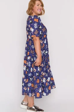 Lorraine Designs Shift Dresses | Loose Dresses*Saturn Cute Kitties Dress