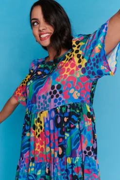 Lorraine Designs Casual Dresses | Shift Dresses*Saturn Electric Leopard Dress