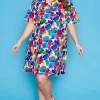 Lorraine Designs Casual Dresses | Shirt Dresses*Scarlet Painterly Dress