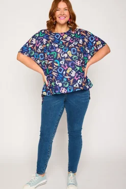 Lorraine Designs Tops | Casual Dresses*Serena Alpha Animals Top