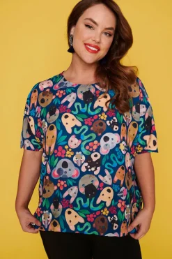 Lorraine Designs Tops*Serena Aussie Animalia Top