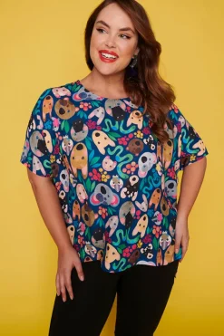 Lorraine Designs Tops*Serena Aussie Animalia Top