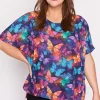 Lorraine Designs Tops*Serena Butterfly Rainbow Top