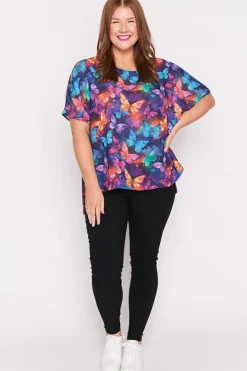 Lorraine Designs Tops*Serena Butterfly Rainbow Top