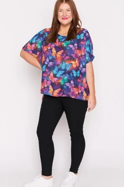Lorraine Designs Tops*Serena Butterfly Rainbow Top