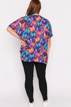 Lorraine Designs Tops*Serena Butterfly Rainbow Top
