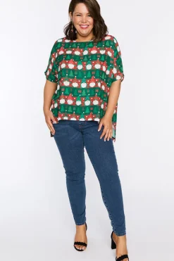 Lorraine Designs Tops*Serena Christmas Gnomes Top