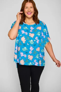 Lorraine Designs Tops*Serena Dino Print Top
