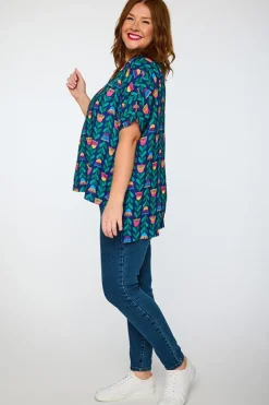 Lorraine Designs Tops | Casual Dresses*Serena Eucalyptus Buds Top