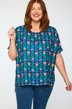 Lorraine Designs Tops | Casual Dresses*Serena Eucalyptus Buds Top