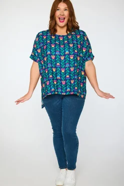 Lorraine Designs Tops | Casual Dresses*Serena Eucalyptus Buds Top