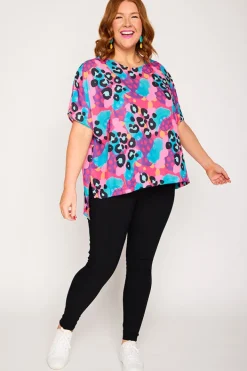 Lorraine Designs Tops | Casual Dresses*Serena Inky Leopard Top