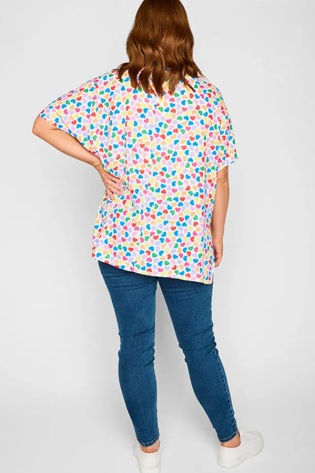 Lorraine Designs Tops*Serena Love Candy White Top