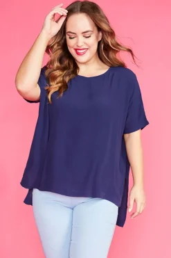 Lorraine Designs Tops*Serena Navy Top