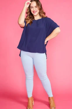 Lorraine Designs Tops*Serena Navy Top