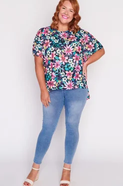 Lorraine Designs Tops*Serena Neon Bloom Top