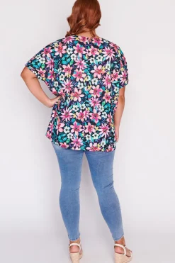 Lorraine Designs Tops*Serena Neon Bloom Top