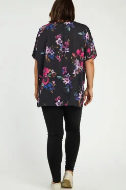 Lorraine Designs Tops*Serena Night Flower Top