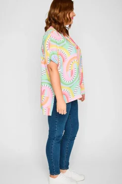 Lorraine Designs Tops*Serena Rainbow Vibing Top