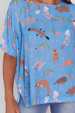 Lorraine Designs Tops*Serena Sweet Aussie Animals Top
