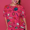 Lorraine Designs Tops*Serena Teachers Pink Top