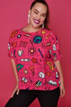 Lorraine Designs Tops*Serena Teachers Pink Top