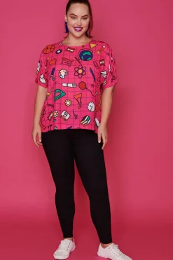Lorraine Designs Tops*Serena Teachers Pink Top