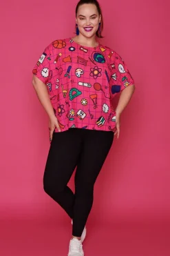 Lorraine Designs Tops*Serena Teachers Pink Top