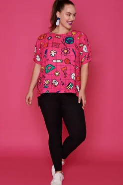 Lorraine Designs Tops*Serena Teachers Pink Top