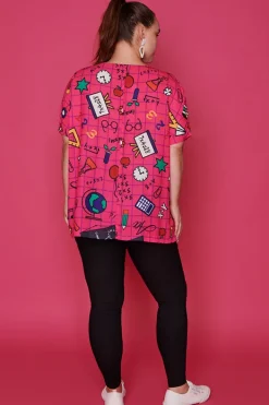 Lorraine Designs Tops*Serena Teachers Pink Top