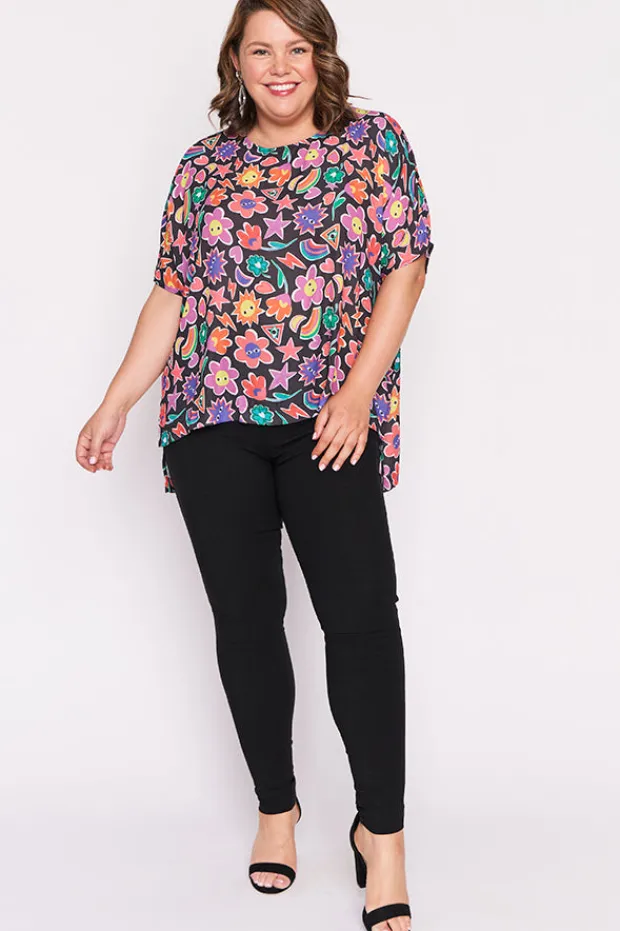 Lorraine Designs Tops*Serena Upsy Daisy Top