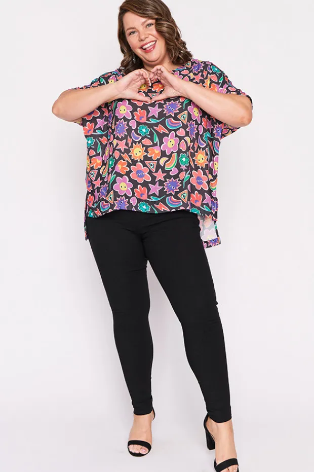 Lorraine Designs Tops*Serena Upsy Daisy Top