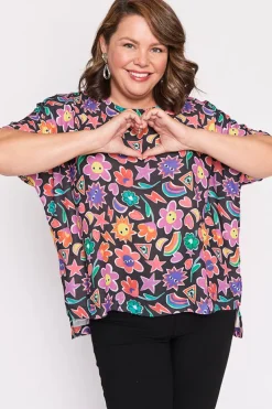 Lorraine Designs Tops*Serena Upsy Daisy Top