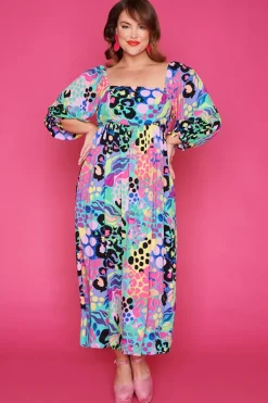 Paper Heart Fit & Flare Dresses | Off The Shoulder Dresses*Sheryl Electric Leopard Dress
