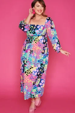 Paper Heart Fit & Flare Dresses | Off The Shoulder Dresses*Sheryl Electric Leopard Dress