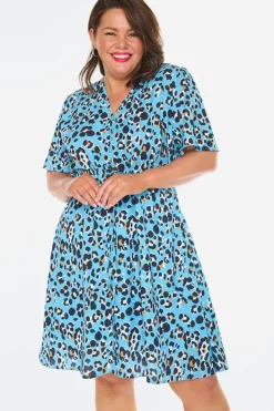 Lorraine Designs Casual Dresses | Mini Dresses*Siena Blue Leopard Dress