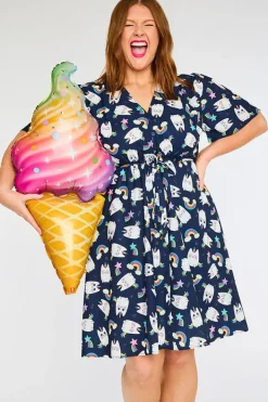 Lorraine Designs Casual Dresses | Mini Dresses*Siena Caticorns Navy Dress