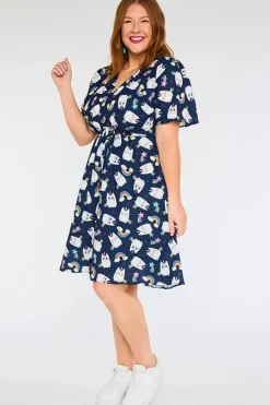 Lorraine Designs Casual Dresses | Mini Dresses*Siena Caticorns Navy Dress