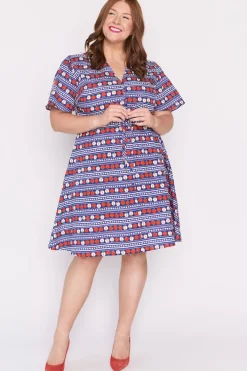 Lorraine Designs Casual Dresses | Knee Length Dresses*Siena Cotton Adoring Apples Dress