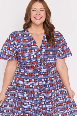 Lorraine Designs Casual Dresses | Knee Length Dresses*Siena Cotton Adoring Apples Dress