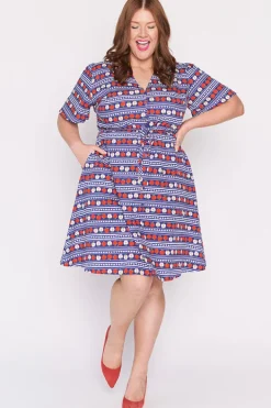Lorraine Designs Casual Dresses | Knee Length Dresses*Siena Cotton Adoring Apples Dress
