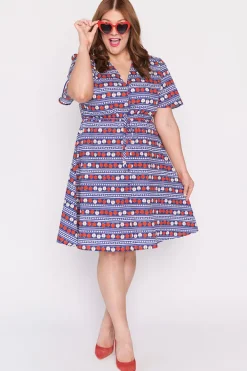 Lorraine Designs Casual Dresses | Knee Length Dresses*Siena Cotton Adoring Apples Dress