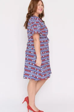 Lorraine Designs Casual Dresses | Knee Length Dresses*Siena Cotton Adoring Apples Dress