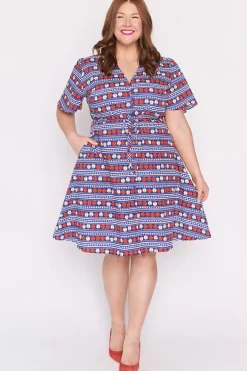 Lorraine Designs Casual Dresses | Knee Length Dresses*Siena Cotton Adoring Apples Dress