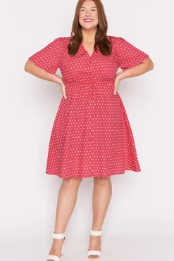 Lorraine Designs Casual Dresses | Knee Length Dresses*Siena Cotton Cherry Spot Dress