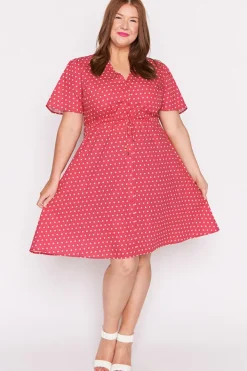 Lorraine Designs Casual Dresses | Knee Length Dresses*Siena Cotton Cherry Spot Dress