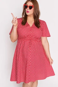 Lorraine Designs Casual Dresses | Knee Length Dresses*Siena Cotton Cherry Spot Dress