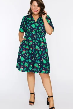Lorraine Designs Casual Dresses | Mini Dresses*Siena Cotton Dino Christmas Dress