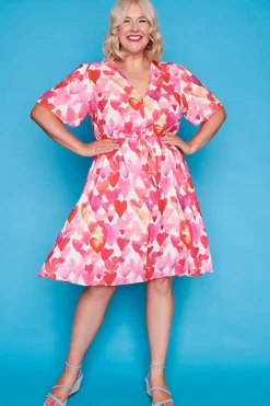 Lorraine Designs Casual Dresses | Fit & Flare Dresses*Siena Painterly Hearts Dress